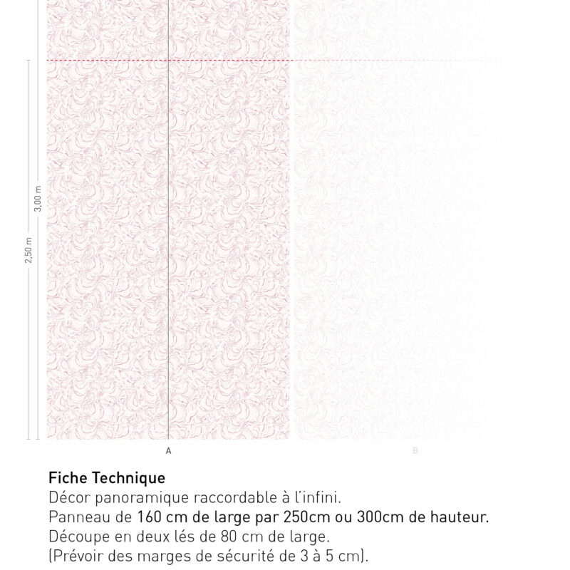 Fiche technique Marble Sea - MISTY ROSE